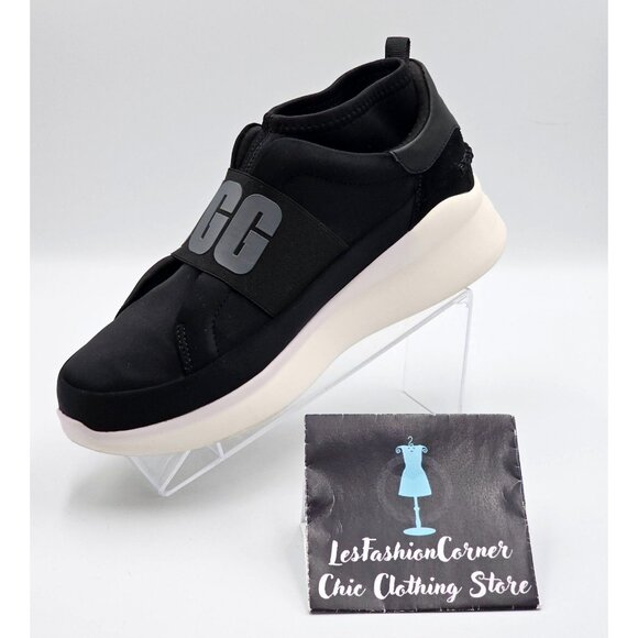 Ugg Women's Black Neoprene Neutra Trainer Slip-On Platform Sneakers Size 9 2859 - Picture 16 of 16